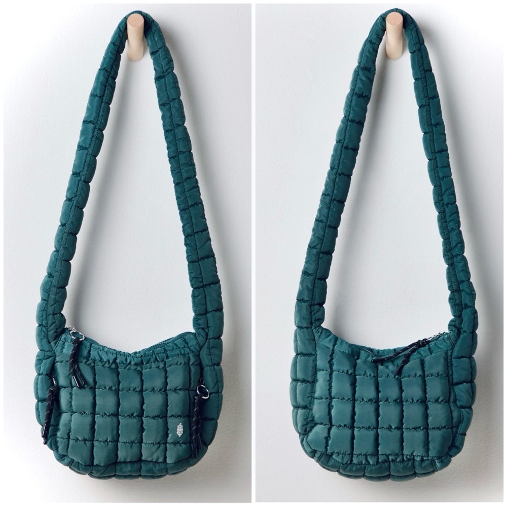 SALE! NWT Free People x FP Movement Quilted Baby Carryall Bag in Evergreen
